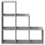 Librería divisor 3 niveles madera gris Sonoma 99x29x99 cm de , Librerías y estanterías - Ref: Foro24-857963, Precio: 63,92 €,...