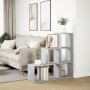 Librería divisor 3 niveles madera gris hormigón 99x29x99 cm de , Librerías y estanterías - Ref: Foro24-857961, Precio: 62,15 ...