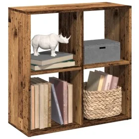 Librería divisor madera ingeniería envejecida 69,5x29x69,5 cm de , Librerías y estanterías - Ref: Foro24-858010, Precio: 41,9...
