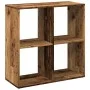 Librería divisor madera ingeniería envejecida 69,5x29x69,5 cm de , Librerías y estanterías - Ref: Foro24-858010, Precio: 41,9...