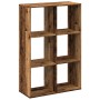 Librería divisora madera ingeniería envejecida 69,5x29x103,5 cm de , Librerías y estanterías - Ref: Foro24-858019, Precio: 56...