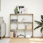 Librería divisor madera ingeniería roble Sonoma 102x29x103,5 cm de , Librerías y estanterías - Ref: Foro24-858050, Precio: 71...