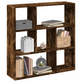 Librería divisora madera roble ahumado 102x29x103,5 cm de , Librerías y estanterías - Ref: Foro24-858052, Precio: 74,91 €, De...