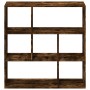 Librería divisora madera roble ahumado 102x29x103,5 cm de , Librerías y estanterías - Ref: Foro24-858052, Precio: 74,91 €, De...