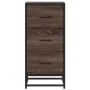 Aparador madera ingeniería y metal marrón roble 35,5x35x76 cm de , Aparadores - Ref: Foro24-848948, Precio: 61,49 €, Descuent...