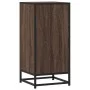 Aparador madera ingeniería y metal marrón roble 35,5x35x76 cm de , Aparadores - Ref: Foro24-848948, Precio: 61,49 €, Descuent...