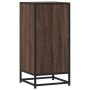 Aparador madera ingeniería y metal marrón roble 35,5x35x76 cm de , Aparadores - Ref: Foro24-848948, Precio: 62,27 €, Descuent...