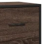 Aparador madera ingeniería y metal marrón roble 35,5x35x76 cm de , Aparadores - Ref: Foro24-848948, Precio: 61,49 €, Descuent...