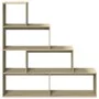 Librería divisora 4 niveles madera Sonoma 143,5x29x143,5 cm de , Librerías y estanterías - Ref: Foro24-857996, Precio: 82,38 ...