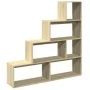 Librería divisora 4 niveles madera Sonoma 143,5x29x143,5 cm de , Librerías y estanterías - Ref: Foro24-857996, Precio: 82,38 ...