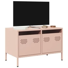 Mueble para TV acero laminado en frío rosa 68x39x43,5 cm de , Muebles TV - Ref: Foro24-851233, Precio: 68,89 €, Descuento: %