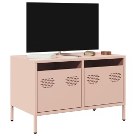 Mueble para TV acero laminado en frío rosa 68x39x43,5 cm de , Muebles TV - Ref: Foro24-851233, Precio: 69,53 €, Descuento: %