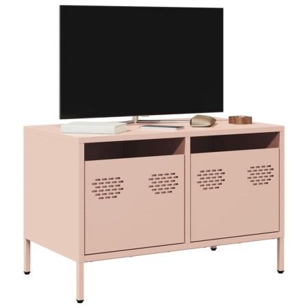 Mueble para TV acero laminado en frío rosa 68x39x43,5 cm de , Muebles TV - Ref: Foro24-851233, Precio: 69,53 €, Descuento: %
