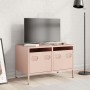 Mueble para TV acero laminado en frío rosa 68x39x43,5 cm de , Muebles TV - Ref: Foro24-851233, Precio: 69,53 €, Descuento: %