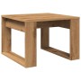 Mesa auxiliar de madera de ingeniería roble artisan 50x50x35 cm de , Mesas auxiliares - Ref: Foro24-856689, Precio: 40,27 €, ...