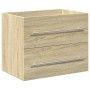 Set de muebles de baño 2 pzas madera contrachapada roble Sonoma de , Tocadores de baño - Ref: Foro24-3325046, Precio: 149,66 ...