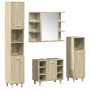 Juego de muebles de baño 4 pzas contrachapada roble Sonoma de , Muebles de baño - Ref: Foro24-3324970, Precio: 219,64 €, Desc...