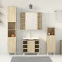 Juego de muebles de baño 4 pzas contrachapada roble Sonoma de , Muebles de baño - Ref: Foro24-3324970, Precio: 219,64 €, Desc...