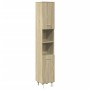 Juego de muebles de baño 4 pzas contrachapada roble Sonoma de , Muebles de baño - Ref: Foro24-3324970, Precio: 219,64 €, Desc...
