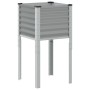 Jardinera de acero gris 45x45x88 cm de , Maceteros y jardineras - Ref: Foro24-4008964, Precio: 29,06 €, Descuento: %