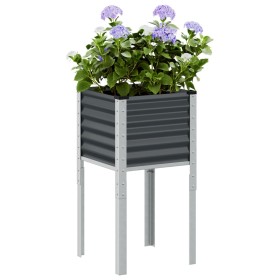 Jardinera de acero gris antracita 45x45x88 cm de , Maceteros y jardineras - Ref: Foro24-4008966, Precio: 29,06 €, Descuento: %