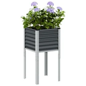 Jardinera de acero gris antracita 45x45x88 cm de , Maceteros y jardineras - Ref: Foro24-4008966, Precio: 29,94 €, Descuento: %