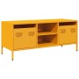 Mueble para TV acero laminado en frío amarillo 101,5x39x43,5 cm de , Muebles TV - Ref: Foro24-851301, Precio: 120,83 €, Descu...