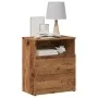 Mesitas de noche 2 uds madera ingeniería envejecida 50x32x60 cm de , Mesitas de noche - Ref: Foro24-856565, Precio: 97,26 €, ...