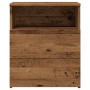 Mesitas de noche 2 uds madera ingeniería envejecida 50x32x60 cm de , Mesitas de noche - Ref: Foro24-856565, Precio: 99,41 €, ...