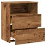 Mesitas de noche 2 uds madera ingeniería envejecida 50x32x60 cm de , Mesitas de noche - Ref: Foro24-856565, Precio: 97,26 €, ...