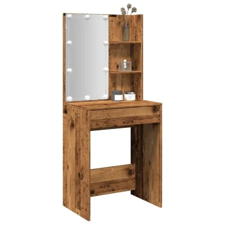 Tocador con luces LED madera envejecida 60x40x140 cm von , Tische - Ref: Foro24-856999, Preis: 95,53 €, Rabatt: %