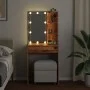 Tocador con luces LED madera envejecida 60x40x140 cm von , Tische - Ref: Foro24-856999, Preis: 95,53 €, Rabatt: %