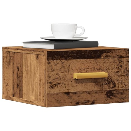 Mesitas de noche de pared 2 uds madera envejecida 35x35x20 cm de , Mesitas de noche - Ref: Foro24-857064, Precio: 51,55 €, De...