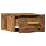 Mesitas de noche de pared 2 uds madera envejecida 35x35x20 cm de , Mesitas de noche - Ref: Foro24-857064, Precio: 50,78 €, De...