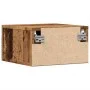 Mesitas de noche de pared 2 uds madera envejecida 35x35x20 cm de , Mesitas de noche - Ref: Foro24-857064, Precio: 50,78 €, De...