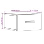 Mesitas de noche de pared 2 uds madera envejecida 35x35x20 cm de , Mesitas de noche - Ref: Foro24-857064, Precio: 51,55 €, De...