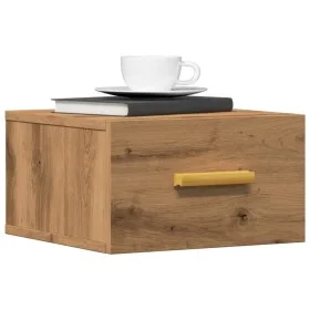 Mesitas de noche de pared 2 uds color roble artisan 35x35x20 cm de , Mesitas de noche - Ref: Foro24-857066, Precio: 59,07 €, ...