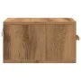 Mesitas de noche de pared 2 uds color roble artisan 35x35x20 cm de , Mesitas de noche - Ref: Foro24-857066, Precio: 59,07 €, ...