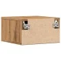 Mesitas de noche de pared 2 uds color roble artisan 35x35x20 cm de , Mesitas de noche - Ref: Foro24-857066, Precio: 59,07 €, ...