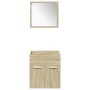 Juego de muebles de baño 4 pzas contrachapada roble Sonoma de , Muebles de baño - Ref: Foro24-3324998, Precio: 142,72 €, Desc...