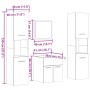 Juego de muebles de baño 4 pzas contrachapada roble Sonoma de , Muebles de baño - Ref: Foro24-3324998, Precio: 142,72 €, Desc...