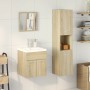 Juego de muebles de baño 4 pzas contrachapada roble Sonoma de , Muebles de baño - Ref: Foro24-3325004, Precio: 172,57 €, Desc...