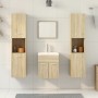 Juego de muebles de baño 5 pzas madera ingeniería roble Sonoma de , Muebles de baño - Ref: Foro24-3325010, Precio: 223,49 €, ...