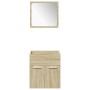 Juego de muebles de baño 5 pzas madera ingeniería roble Sonoma de , Muebles de baño - Ref: Foro24-3325010, Precio: 223,49 €, ...