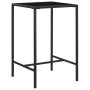 Set muebles bar jardín 3 piezas y cojines ratán sintético negro de vidaXL, Conjuntos de jardín - Ref: Foro24-3094787, Precio:...