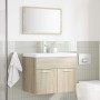 Set de muebles de baño 2 pzas madera contrachapada roble Sonoma de , Muebles de baño - Ref: Foro24-856372, Precio: 70,77 €, D...
