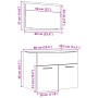 Set de muebles de baño 2 pzas madera contrachapada roble Sonoma de , Muebles de baño - Ref: Foro24-856372, Precio: 70,77 €, D...