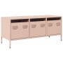 Mueble para TV acero laminado en frío rosa 101,5x39x43,5 cm de , Muebles TV - Ref: Foro24-851227, Precio: 94,07 €, Descuento: %