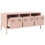 Mueble para TV acero laminado en frío rosa 101,5x39x43,5 cm de , Muebles TV - Ref: Foro24-851227, Precio: 94,07 €, Descuento: %