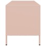 Mueble para TV acero laminado en frío rosa 101,5x39x43,5 cm de , Muebles TV - Ref: Foro24-851227, Precio: 94,07 €, Descuento: %